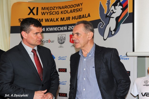 Konferencja prasowa na temat wyścigu "Szlakiem walk mjr. Hubala"