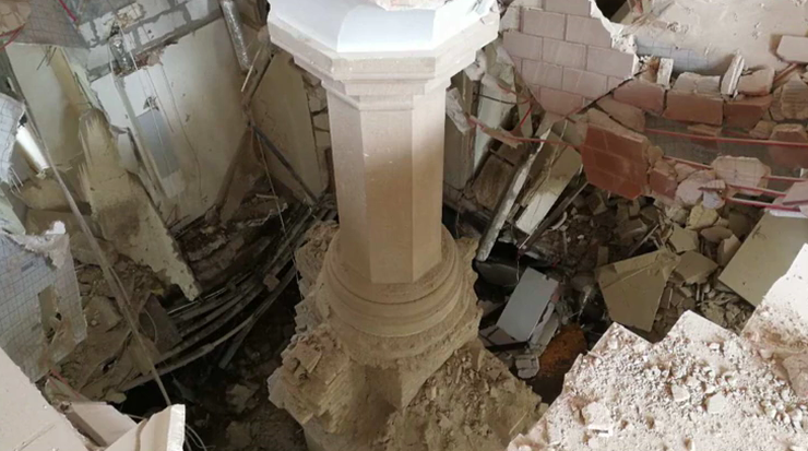Kontrowersje wokół zawalenia się stropu Zamku Książąt Pomorskich w Szczecinie