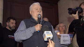 24-07-2017 08:59 "Demokracji trzeba pilnować". Wałęsa apeluje, by Polacy włączali się do protestów