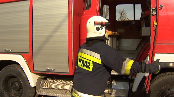 Pożar w akademiku w Łodzi. Jedna osoba w szpitalu