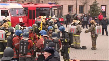 04-04-2017 11:22 Ewakuowano stację metra w Petersburgu. Po informacji o bombie