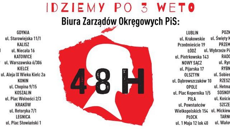 "Dajemy Panu 48 godzin na zawetowanie trzeciej ustawy". Kobiety stawiają ultimatum prezydentowi