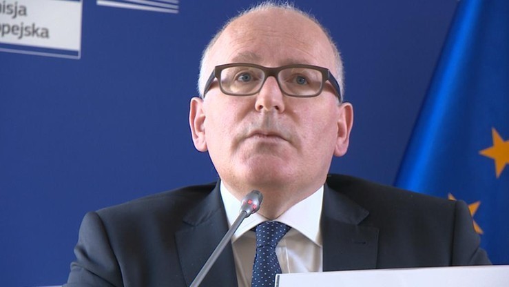"Będę drążył tę sprawę dopóki nie zostanie rozwiązana" - Timmermans nie odpuszcza sprawy Trybunału