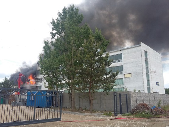 Pożar magazynu w Gdyni