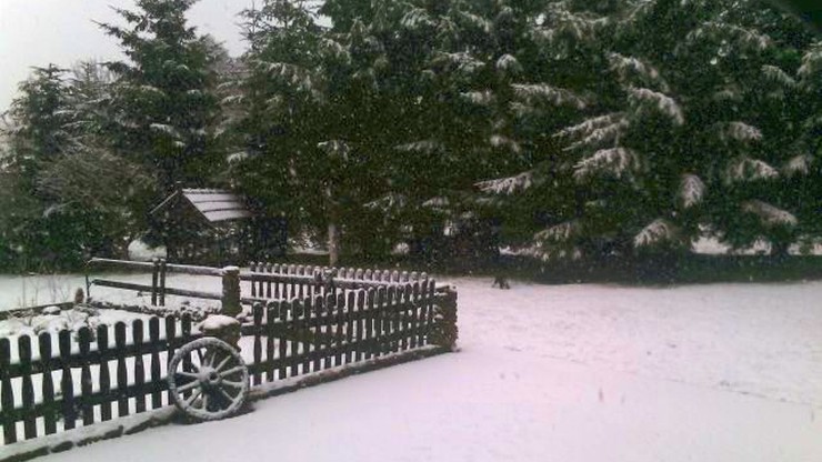 Śnieżny prima aprilis w Górach Izerskich