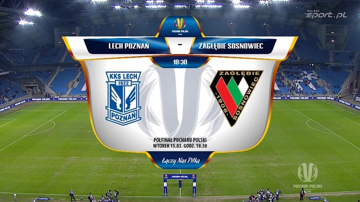 2016-03-15 Puchar Polski: Lech Poznań - Zagłębie Sosnowiec 1:0. Skrót meczu