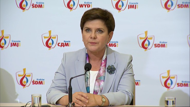 Szydło: młodzież uczestniczyła w wielkim święcie radości. Podsumowanie Światowych Dni Młodzieży