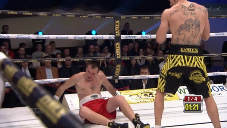 2015-12-19 Efektowny nokaut na rozpoczęcie gali w Łomiankach!