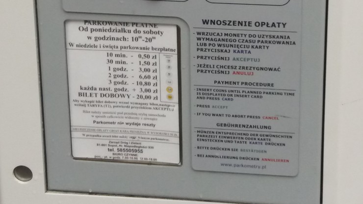 Opłaty za parking w soboty są nielegalne. Sopot zapowiada walkę o swoje prawa