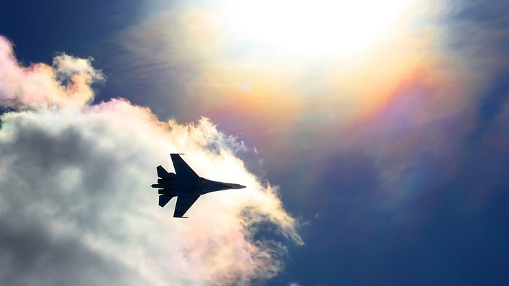 Pod Moskwą rozbił się myśliwiec Su-27; pilot zginął