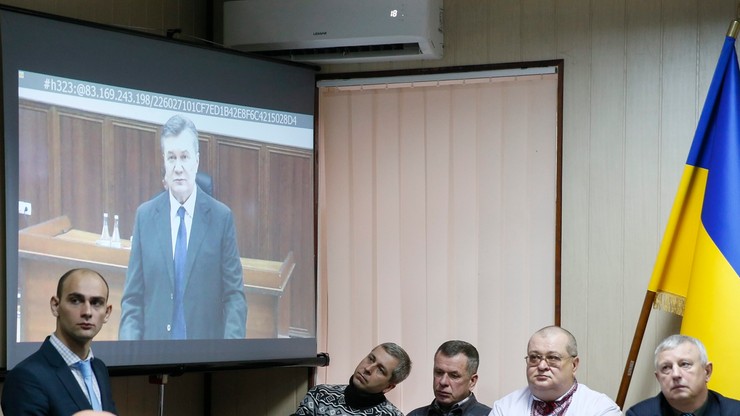 "Nie nakazałem użycia siły na Majdanie". Janukowycz zeznawał ws. śmierci cywilów