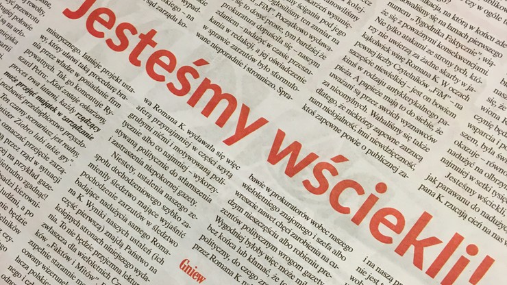 Odeszli z "Faktów i Mitów". Oskarżają swojego byłego naczelnego Romana K.