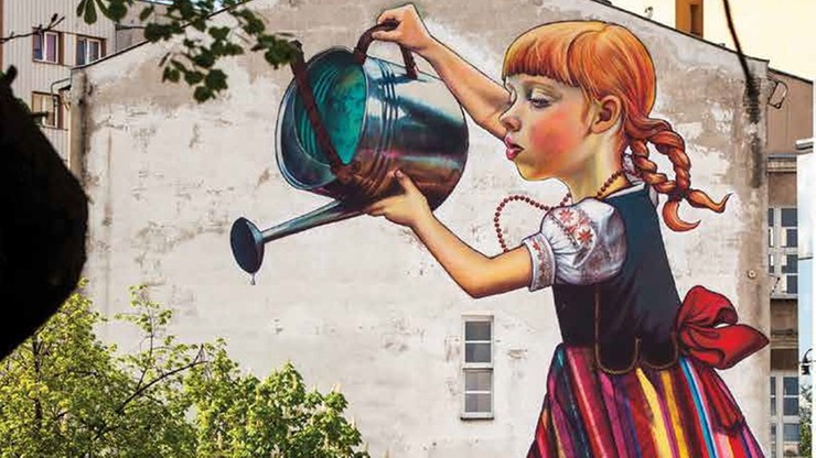 Białystok: słynny mural "Dziewczynka z konewką" pod ochroną konserwatorską