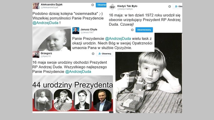 Twitter świętuje urodziny prezydenta