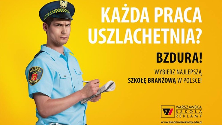 Warszawska uczelnia "uderza" w straż miejską. Kontrowersyjne billboardy na ulicach stolicy