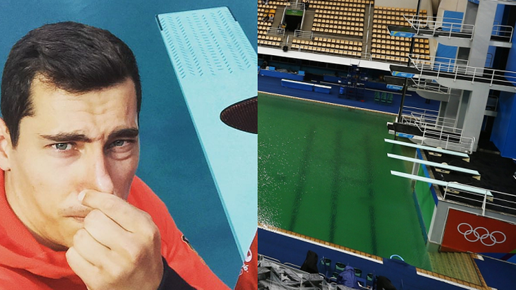 Olimpijski basen zamknięty. Najpierw zmienił kolor, teraz nieprzyjemnie pachnie
