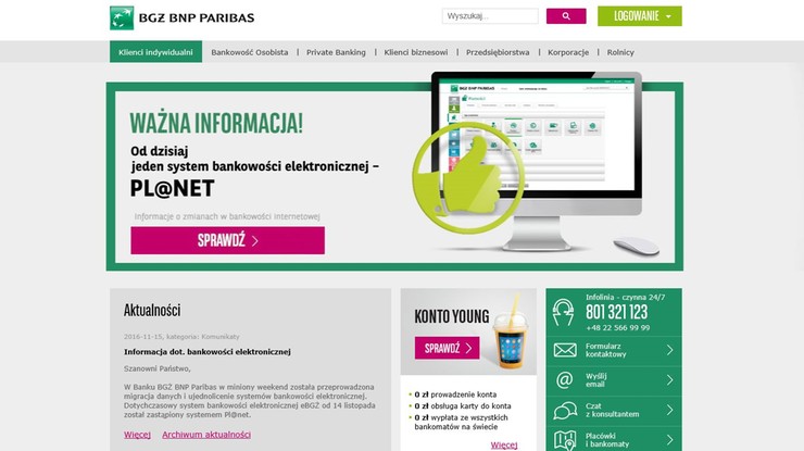 "Pieniądze znikają z kont", "problemy z wypłatami". Awaria w BGŻ BNP Paribas