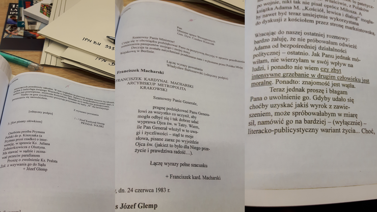 Listy do gen. Kiszczaka: pisali m.in. Bartoszewski, kard. Glemp, Osiecka