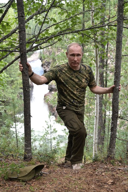 Putin na wakacjach. Na Syberii