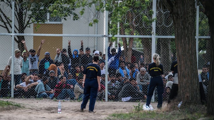 Protest w węgierskim ośrodku dla migrantów