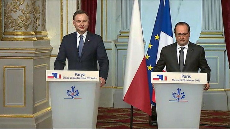 Andrzej Duda spotkał się z Francoisem Hollandem