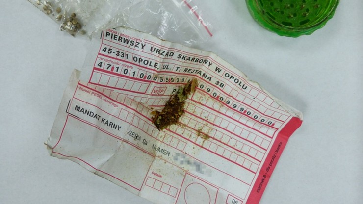 Marihuana zawinięta w… mandat karny. Wpadka 23-latka z Kalisza