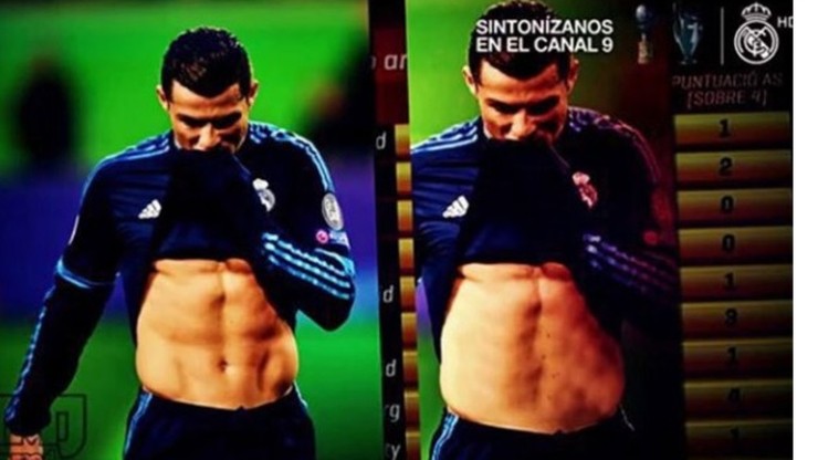 Gdzie jest "kaloryfer" Ronaldo? Telewizja przyznaje się do manipulacji