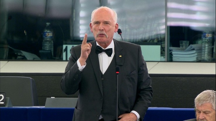 Korwin-Mikke ukarany. Za wypowiedź o zalewającym Europę "afrykańskim szambie"