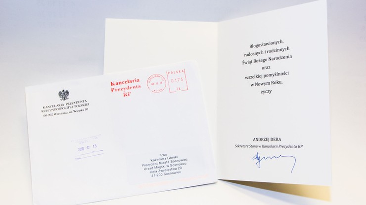 Kancelaria Prezydenta wysłała życzenia do władz Sosnowca. Ale - do byłych