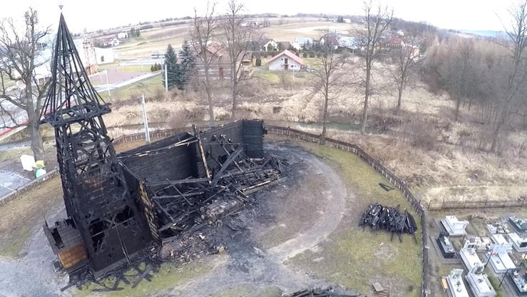 Małopolskie: spłonął zabytkowy kościół w Libuszy