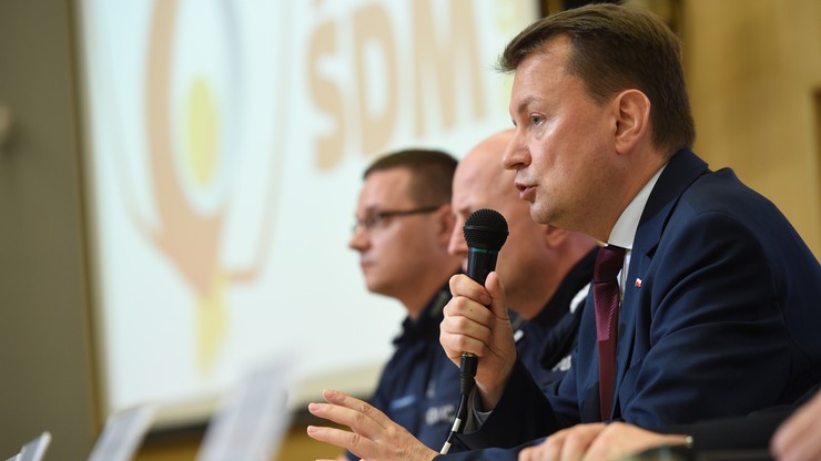 Błaszczak: ponad 39 tys. funkcjonariuszy stoi na straży bezpieczeństwa pielgrzymów