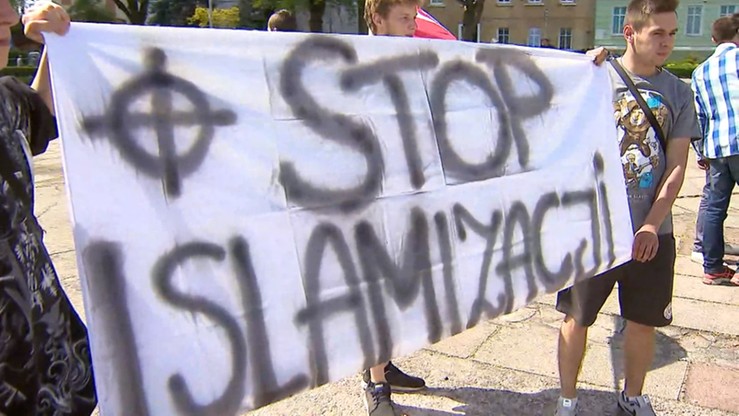 "Nie dla imigrantów. Precz z Unią Europejską". Demonstracja w Słubicach