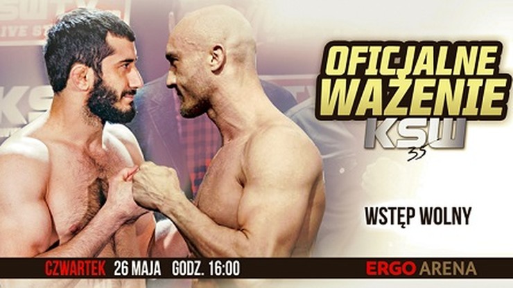 KSW 35: Ceremonia ważenia otwarta dla kibiców