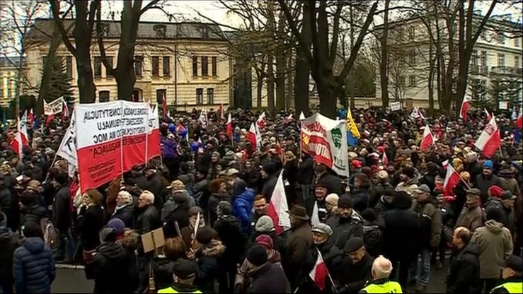 "Obywatele dla demokracji". Manifestacja w sprawie Trybunału Konstytucyjnego