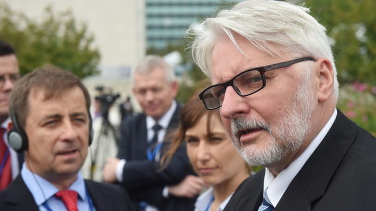"Komisja nam przeszkadza, nawet w dyskusji". Waszczykowski udzielił wywiadu telewizji France 24