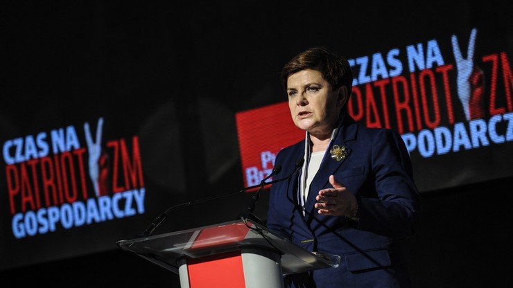 Szydło: kanwą programu ekonomicznego rządu jest patriotyzm gospodarczy