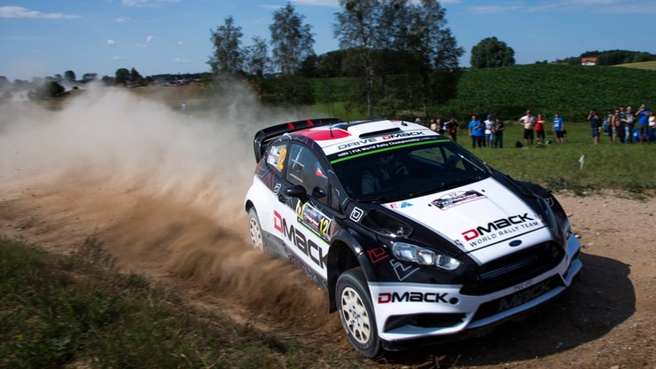 Rajd Polski: Estończyk Tanak liderem, Ogier czwarty w Mikołajkach