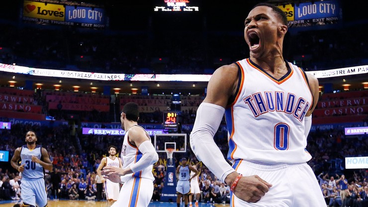 NBA: Znakomity Westbrook, porażka Thunder