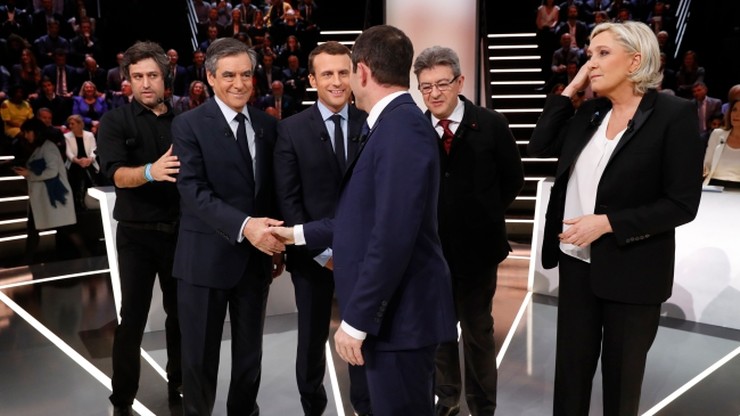 Burzliwa debata kandydatów w wyborach prezydenckich we Francji