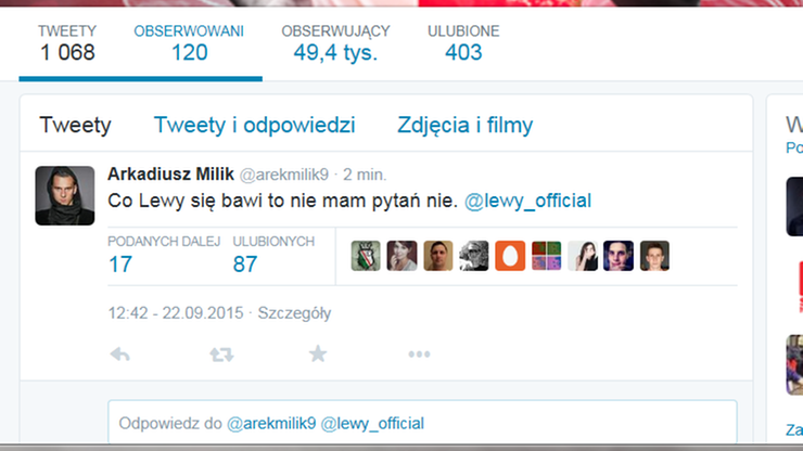 Lewandowski wygrał Twittera! „Pan Piłkarz, Pan Robert”