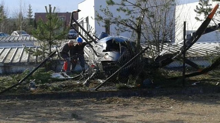 Wypadek helikoptera w Suwałkach. Dwie osoby ranne - Polsat ...