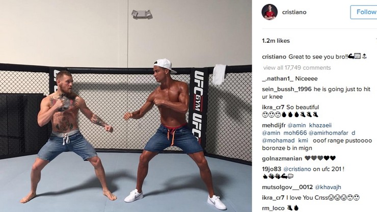 Ronaldo vs McGregor! Sportowcy spotkali się w ringu UFC!