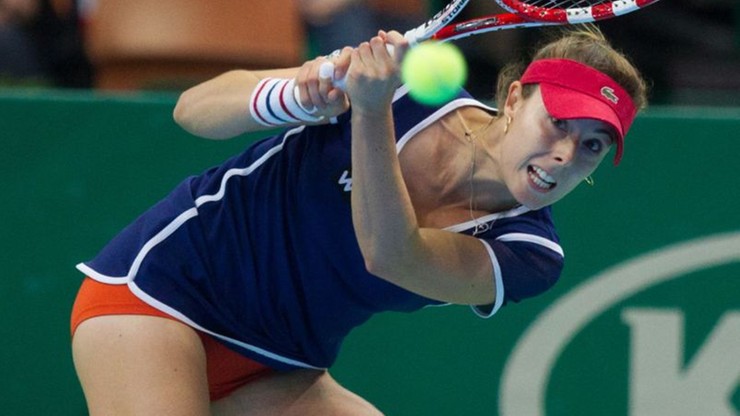 Turniej WTA w Katowicach - pewna wygrana Cornet