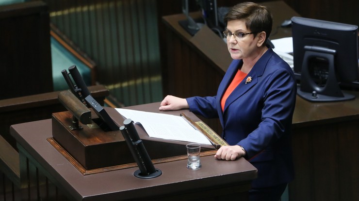 "Nie mogliśmy poprzeć człowieka, który chciał obalić nasz rząd". Premier Szydło o Tusku