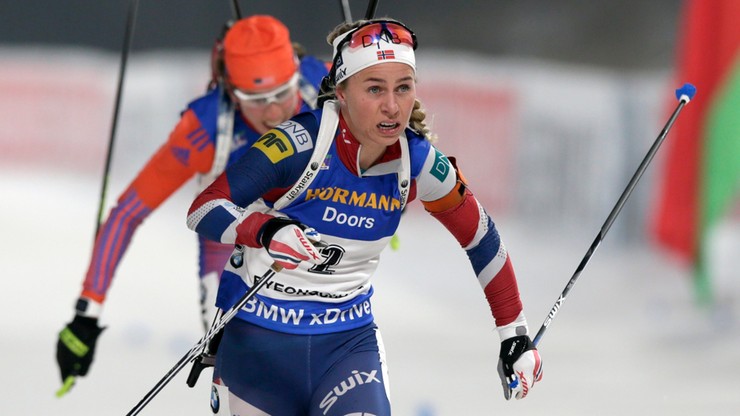 PŚ w biathlonie: Zwycięstwo Eckhoff, 27. miejsce Gwizdoń