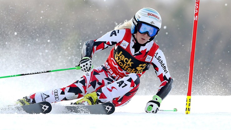 Alpejski PŚ: Austriaczka Brem prowadzi na półmetku giganta na Słowacji