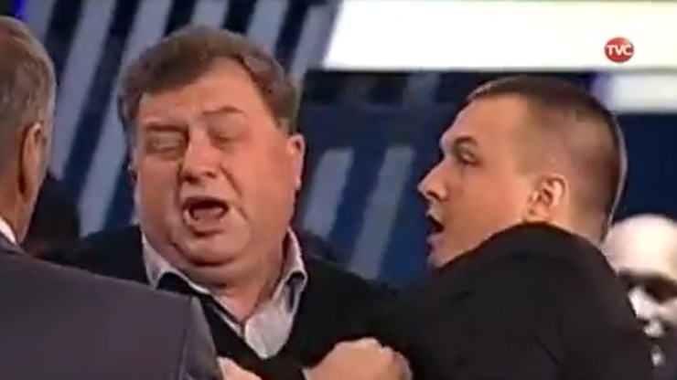 Atak na polskiego dziennikarza w studiu rosyjskiej TV. Poszło o wypowiedź na temat Ukraińców