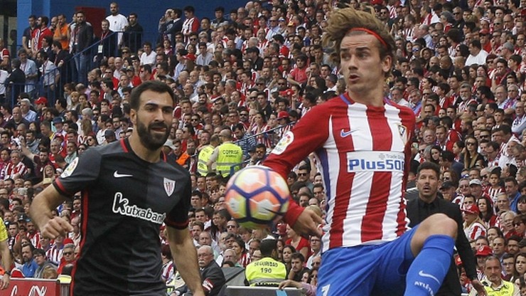 Griezmann na trybunach w Cleveland